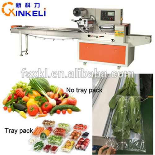 Automatic Vegetable Packing Machine With Tray
