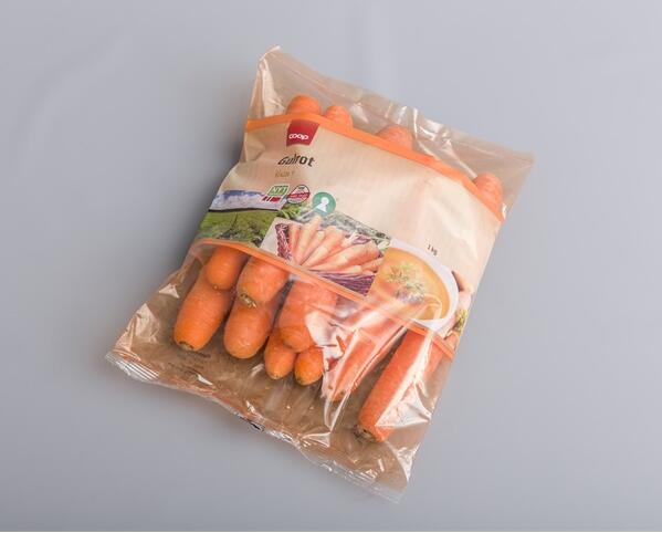 empaquetadora de zanahoria bebé