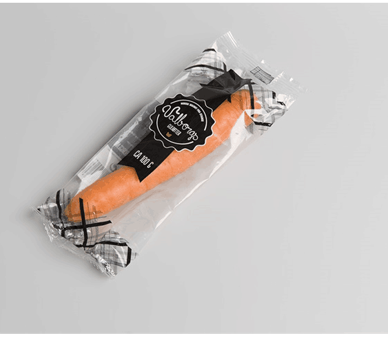 fresh carrot  flow packaging machine